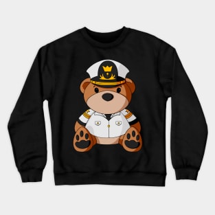 Ship Captain Teddy Bear Crewneck Sweatshirt